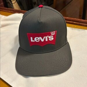 Levi's Gray and Red Cap